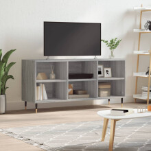 Berkfield TV Cabinet Grey Sonoma 103.5x30x50 cm Engineered Wood