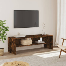 Berkfield TV Cabinet Smoked Oak 120x40x40 cm Engineered Wood