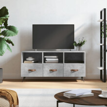Berkfield TV Cabinet Concrete Grey 102x36x50 cm Engineered Wood