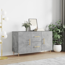 Berkfield Sideboard Concrete Grey 100x36x60 cm Engineered Wood