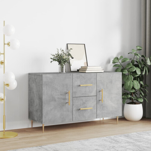 Berkfield Sideboard Concrete Grey 100x36x60 cm Engineered Wood