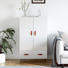 Berkfield Highboard High Gloss White 69.5x31x115 cm Engineered Wood