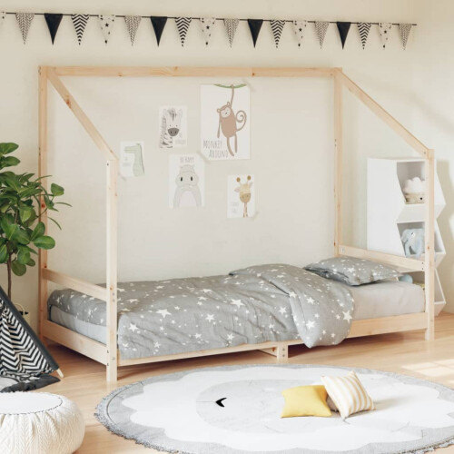 Berkfield Kids Bed Frame 90x190 cm Solid Wood Pine