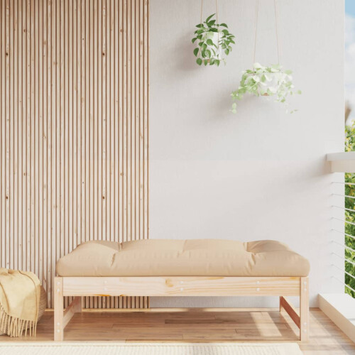 Berkfield Garden Footstool 120x80 cm Solid Wood Pine