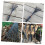 Ergonomic Garden Rake for Lawns, Durable Iron Leaf Rake Hand Tool for Yard Cleanup 3