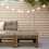 Berkfield Garden Footstool with Cushion Honey Brown Solid Wood Pine 1