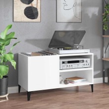 Berkfield Record Cabinet White 84.5x38x48 cm Engineered Wood
