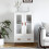 Berkfield Highboard White 69.5x31x115 cm Engineered Wood 1