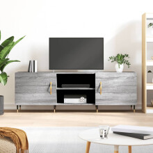 Berkfield TV Cabinet Grey Sonoma 150x30x50 cm Engineered Wood