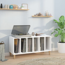Berkfield Record Cabinet White 100x38x48 cm Engineered Wood