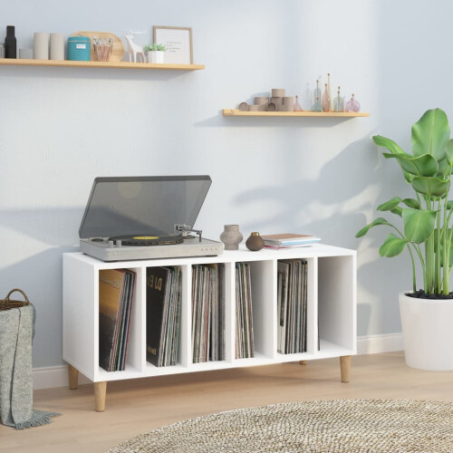 Berkfield Record Cabinet White 100x38x48 cm Engineered Wood