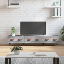 Berkfield TV Cabinet Grey Sonoma 150x36x30 cm Engineered Wood