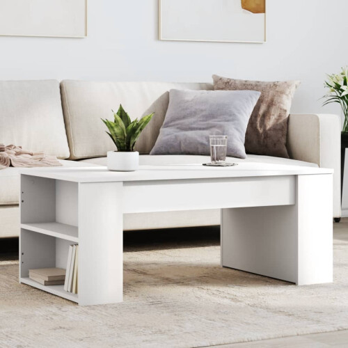 Berkfield Coffee Table White 102x55x42 cm Engineered Wood