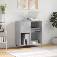 Berkfield Record Cabinet Concrete Grey 84.5x38x89 cm Engineered Wood