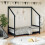 Berkfield Kids Bed Frame Black 80x160 cm Solid Wood Pine 1