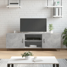 Berkfield TV Cabinet Concrete Grey 150x30x50 cm Engineered Wood