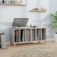 Berkfield Record Cabinet Concrete Grey 100x38x48 cm Engineered Wood