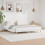 Berkfield Bed Frame without Mattress White 200x200 cm Engineered Wood 1