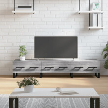 Berkfield TV Cabinet Grey Sonoma 150x36x30 cm Engineered Wood