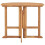 Berkfield Folding Garden Dining Table 90x90x75 cm Solid Teak Wood 2