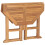 Berkfield Folding Garden Dining Table 90x90x75 cm Solid Teak Wood 5