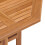 Berkfield Folding Garden Dining Table 90x90x75 cm Solid Teak Wood 6