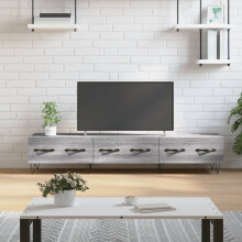 Berkfield TV Cabinet Grey Sonoma 150x36x30 cm Engineered Wood