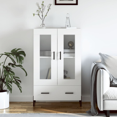 Berkfield Highboard White 69.5x31x115 cm Engineered Wood