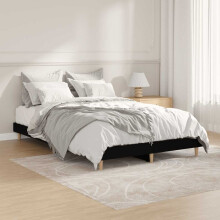Berkfield Bed Frame without Mattress Black 120x190 cm Small Double Engineered Wood