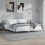 Berkfield Bed Frame without Mattress High Gloss White 200x200 cm 1