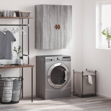 Berkfield Wall Mounted Cabinet Grey Sonoma 69.5x34x90 cm