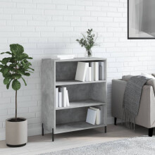 Berkfield Shelf Cabinet Concrete Grey 69.5x32.5x90 cm Engineered Wood
