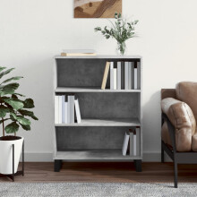 Berkfield Shelf Cabinet Concrete Grey 69.5x32.5x90 cm Engineered Wood