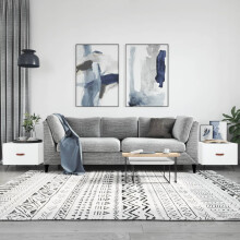 Berkfield Coffee Tables 2 pcs White 50x50x40 cm Engineered Wood