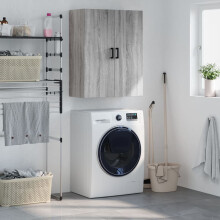 Berkfield Wall Mounted Cabinet Grey Sonoma 69.5x34x90 cm