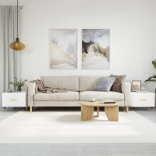 Berkfield Coffee Tables 2 pcs White 50x50x40 cm Engineered Wood