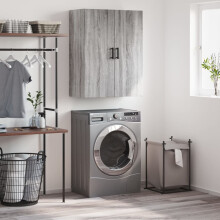 Berkfield Wall Mounted Cabinet Grey Sonoma 69.5x34x90 cm