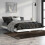 Berkfield Bed Frame without Mattress High Gloss White 140x190 cm 1