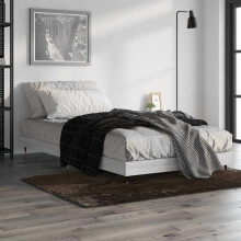 Berkfield Bed Frame without Mattress Grey Sonoma 90x190 cm Single Engineered Wood