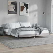 Berkfield Bed Frame without Mattress Grey Sonoma 120x200 cm Engineered Wood
