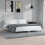 Berkfield Bed Frame without Mattress High Gloss White 200x200 cm 1