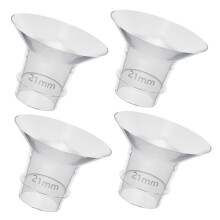 4pcs Breast Pump Flange Inserts Soft Silicone Cushions Reusable Easy Clean Leak‑ Fit