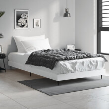 Berkfield Bed Frame without Mattress White 90x200 cm Engineered Wood