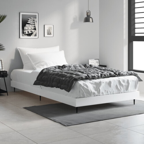 Berkfield Bed Frame without Mattress White 90x200 cm Engineered Wood
