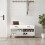 Berkfield Shoe Bench White 102x35x55 cm Engineered Wood 1