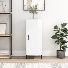 Berkfield Sideboard High Gloss White 34.5x34x90 cm Engineered Wood