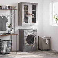 Berkfield Wall Mounted Cabinet Grey Sonoma 69.5x34x90 cm