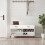 Berkfield Shoe Bench White 102x35x55 cm Engineered Wood 1