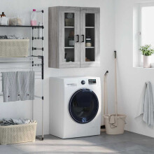 Berkfield Wall Mounted Cabinet Grey Sonoma 69.5x34x90 cm