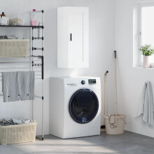 Berkfield Wall Mounted Cabinet White 34.5x34x90 cm Engineered Wood